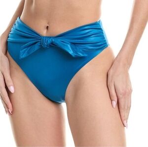 NWT‎ Agua Bendita Isabella nettuno blue high waisted Tie Front Bikini Bottoms 2X